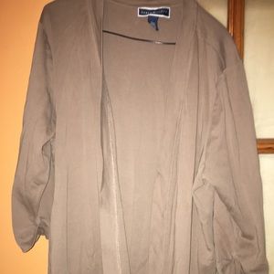 Long brown cardigan